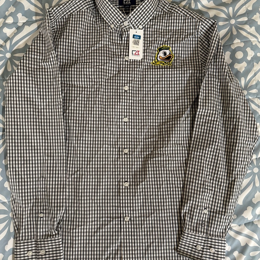 Cutter & Buck Oregon Ducks Casual Button Down Shirt